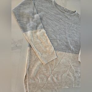 Fat Face UK Gray and Cream Sweater